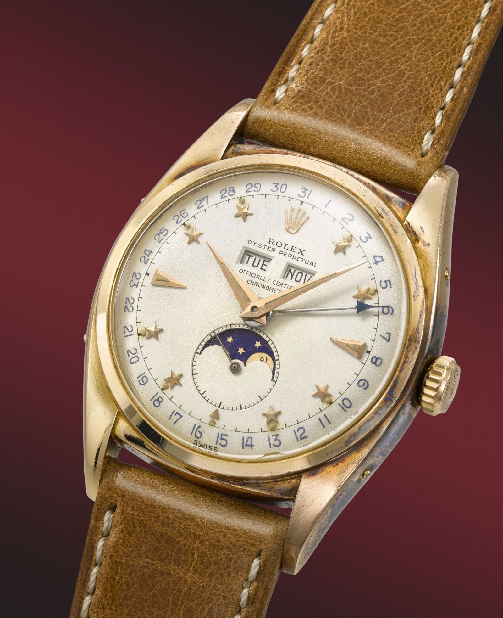 Rolex, The Gordon Bethune pink gold stelline Ref. 6062