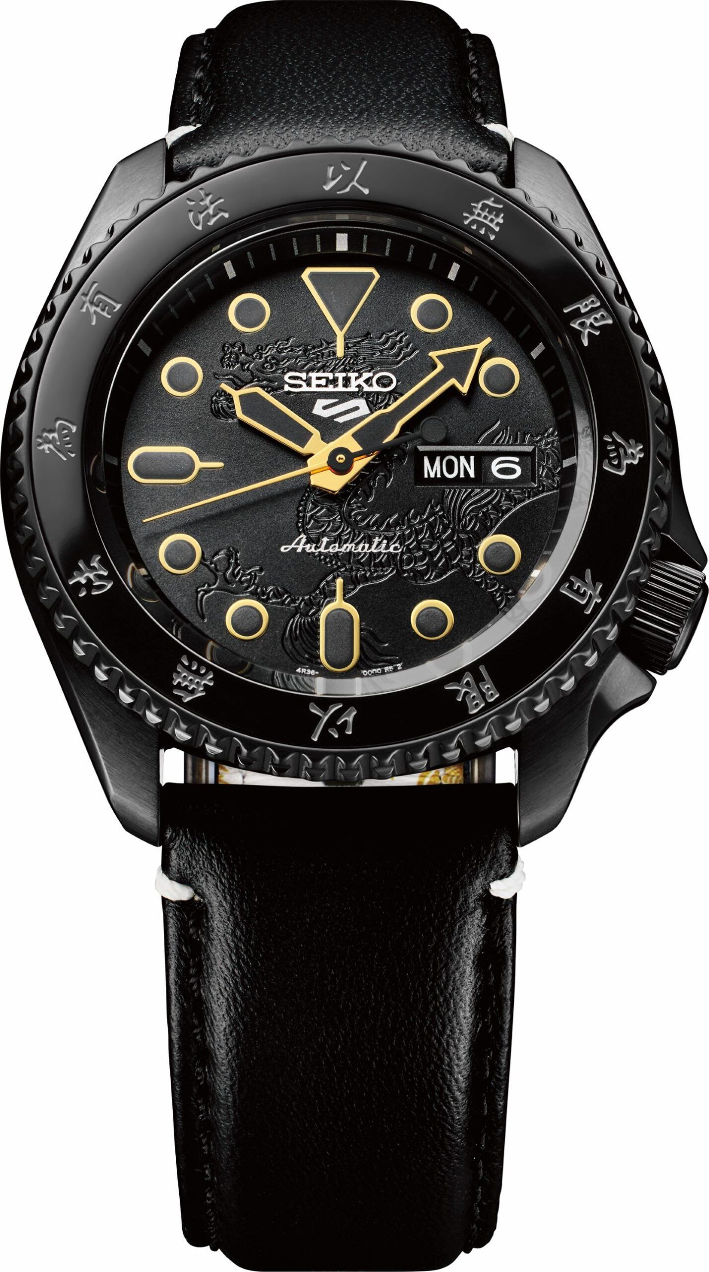 A detailed view of the timepiece