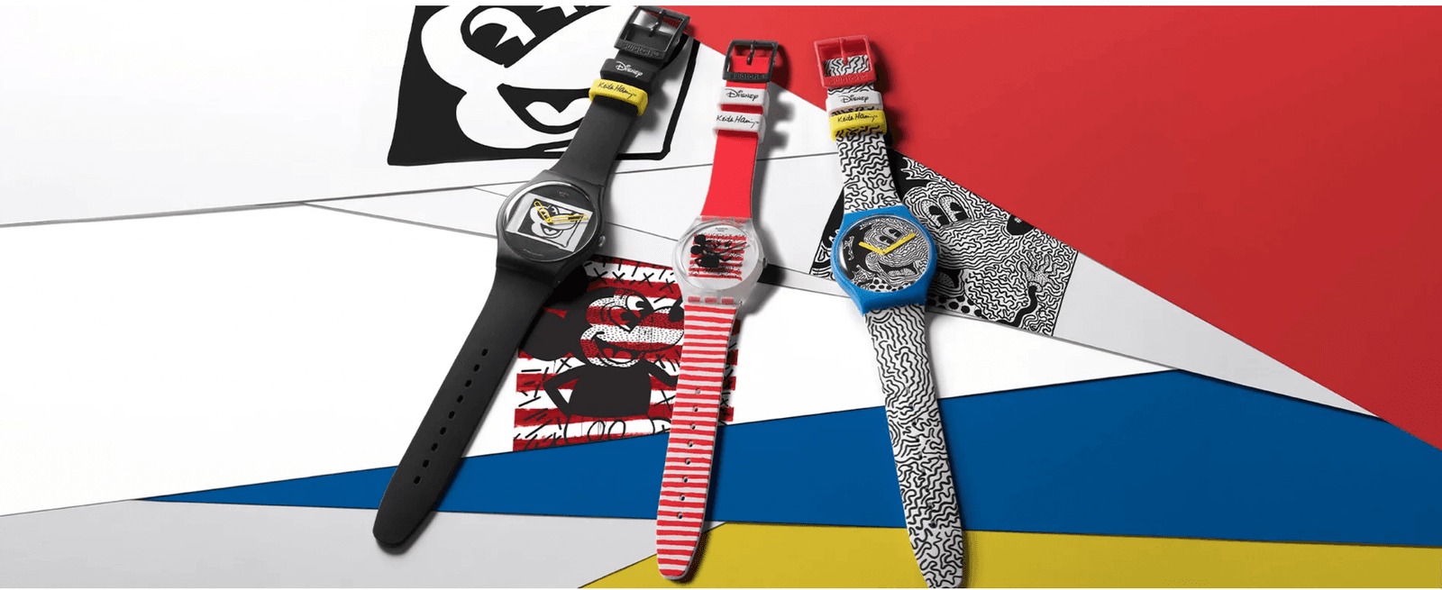Swatch x Keith Haring Mickey Mouse watch