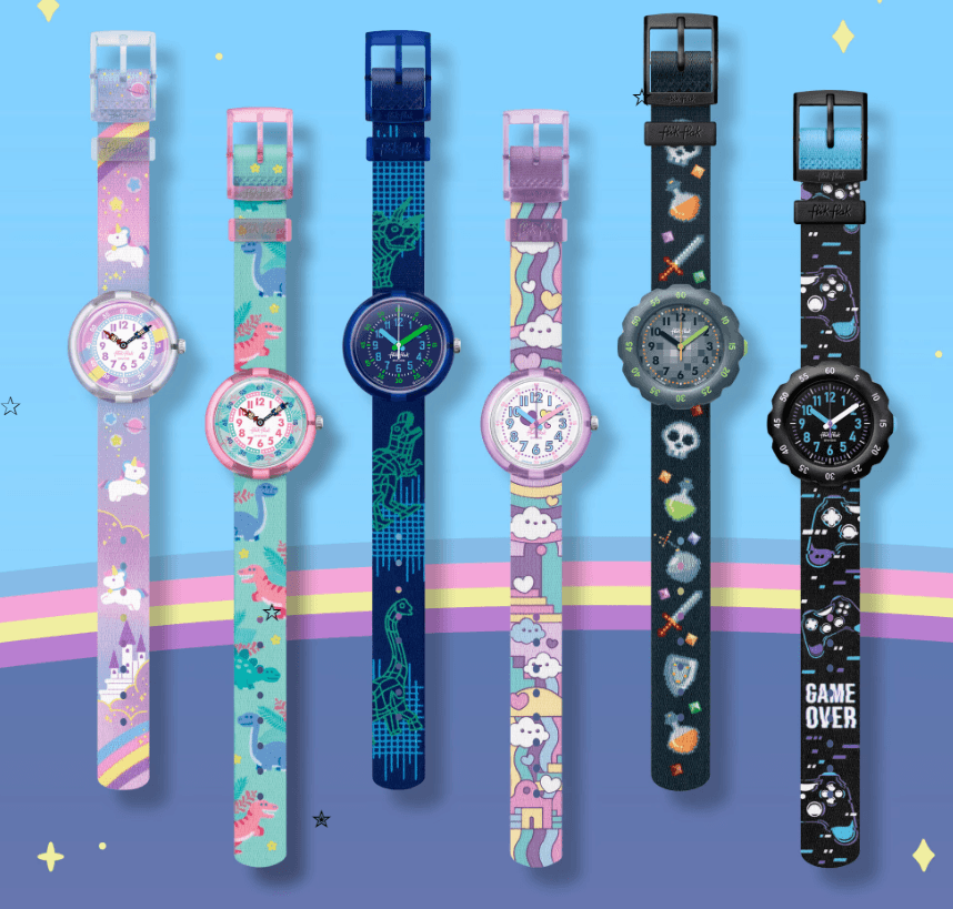 A range of watches for kids by Swatch 