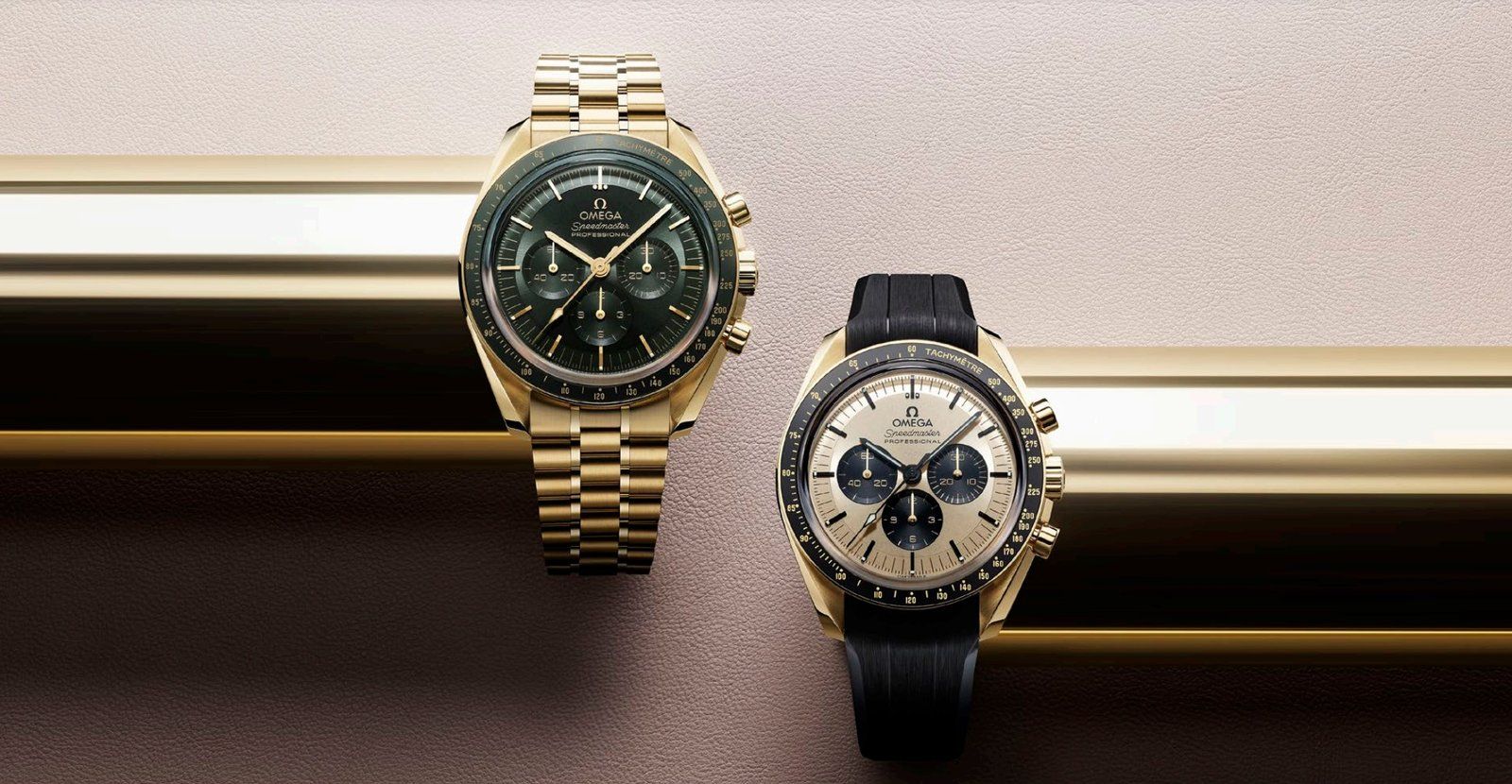 Speedmaster Moonwatch Moonshine™ Gold on Gold and Gold On Rubber