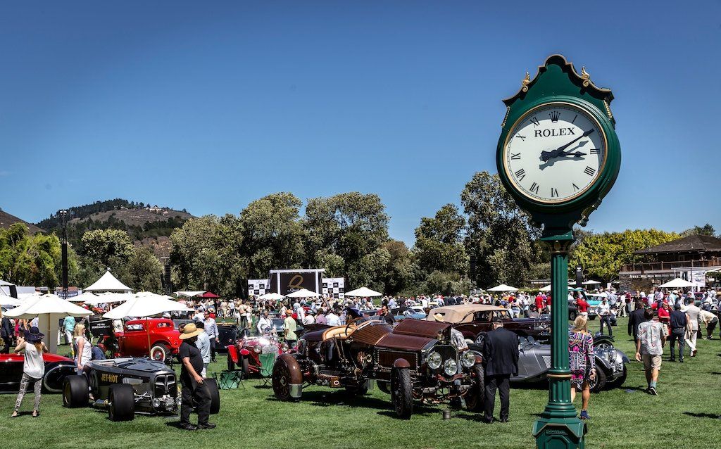 THE PICTURESQUE SCENE AT THE QUAIL, A MOTORSPORTS GATHERING
