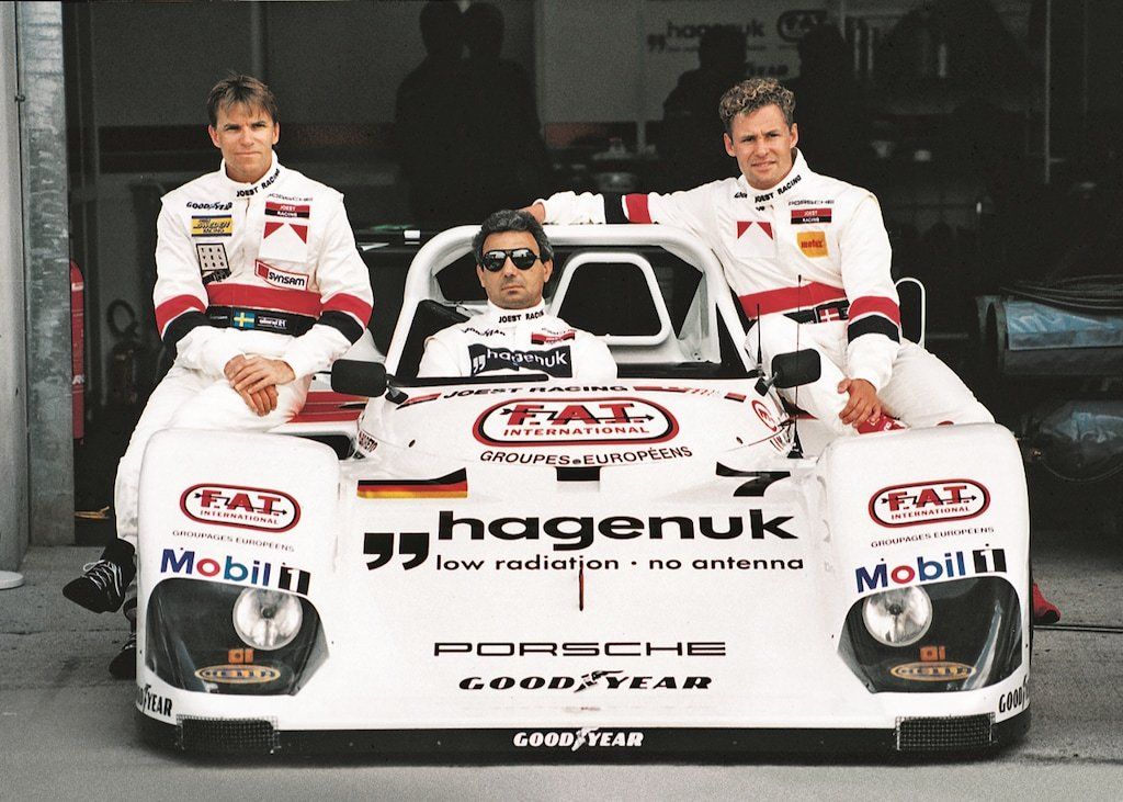 THE WINNERS OF THE 24 HOURS OF LE MANS 1997, INCLUDING ROLEX TESTIMONEE, TOM KRISTENSEN