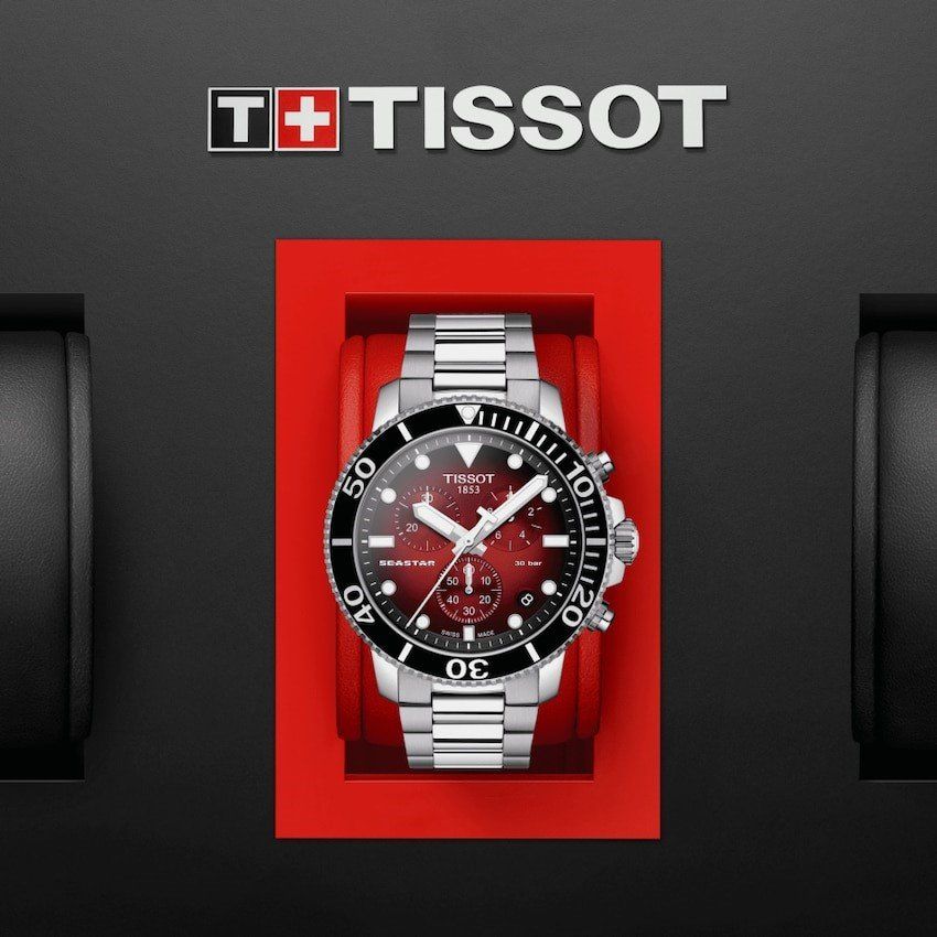 Tissot red dial