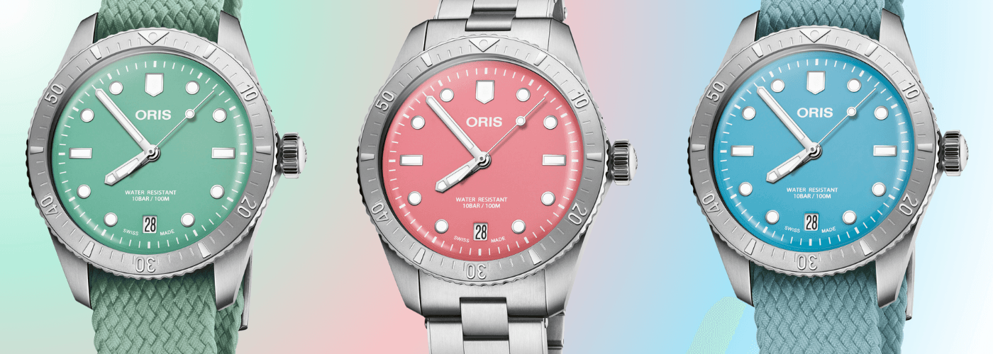 Oris Divers Sixty-Five Cotton Candy collectio
