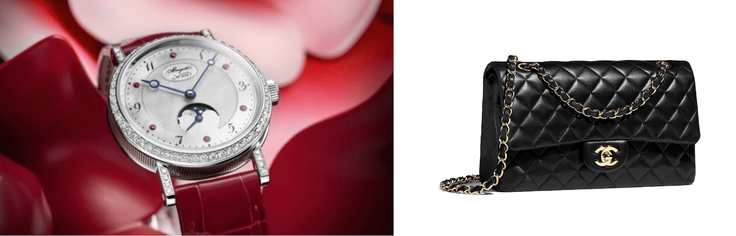 Breguet Classic Phase de Lune With Chanel Classic Handbag