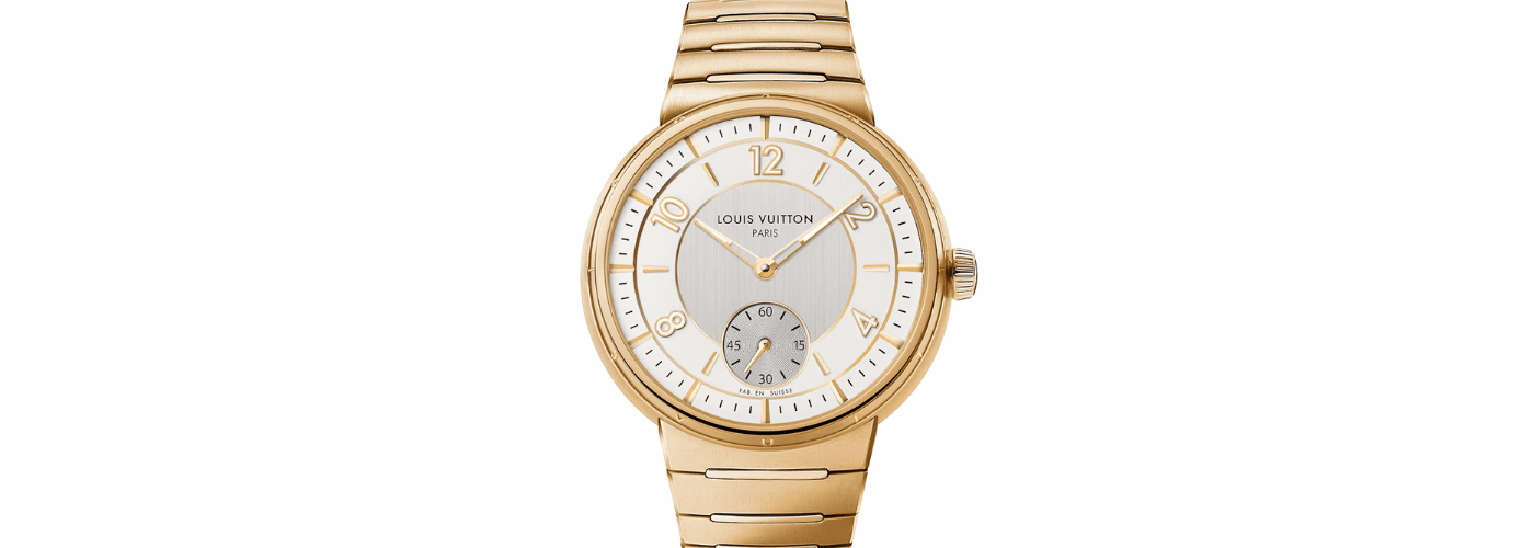 Louis Vuitton Tambour In Yellow Gold