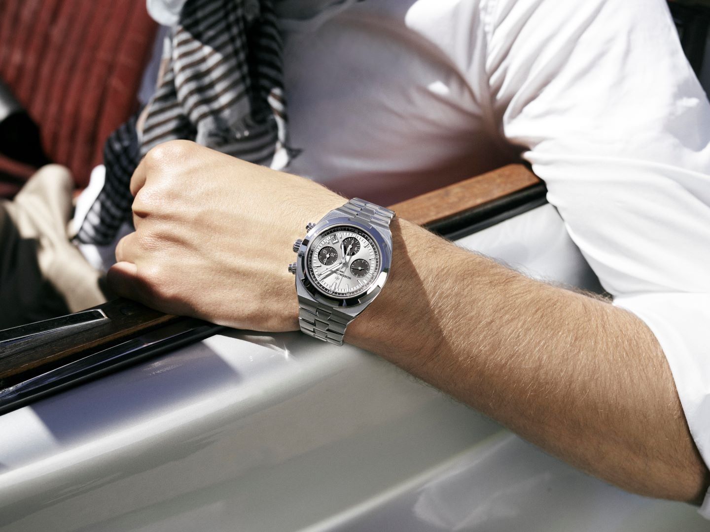 Vacheron Constantin Overseas Chronograph Now In A Panda Dial : Sporty-chic in two-tone