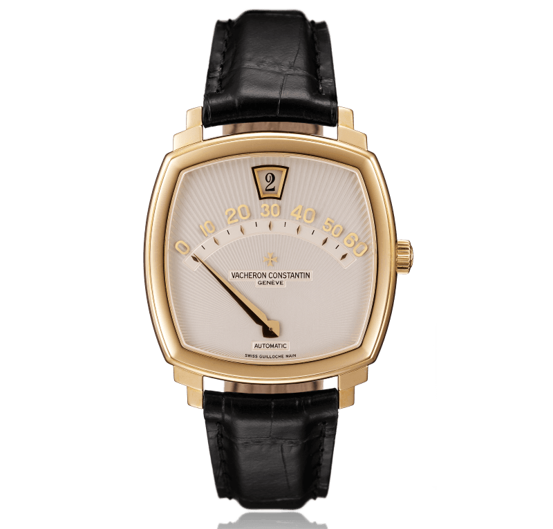 Saltarello yellow gold wristwatch, jumping hour display and retrograde minutes (Ref. Inv. 11000) -1998