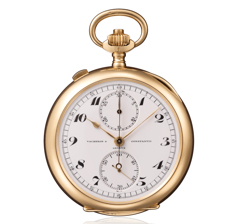 Round pocket chronograph and stopwatch, Ref. Inv. 11091 - 1914