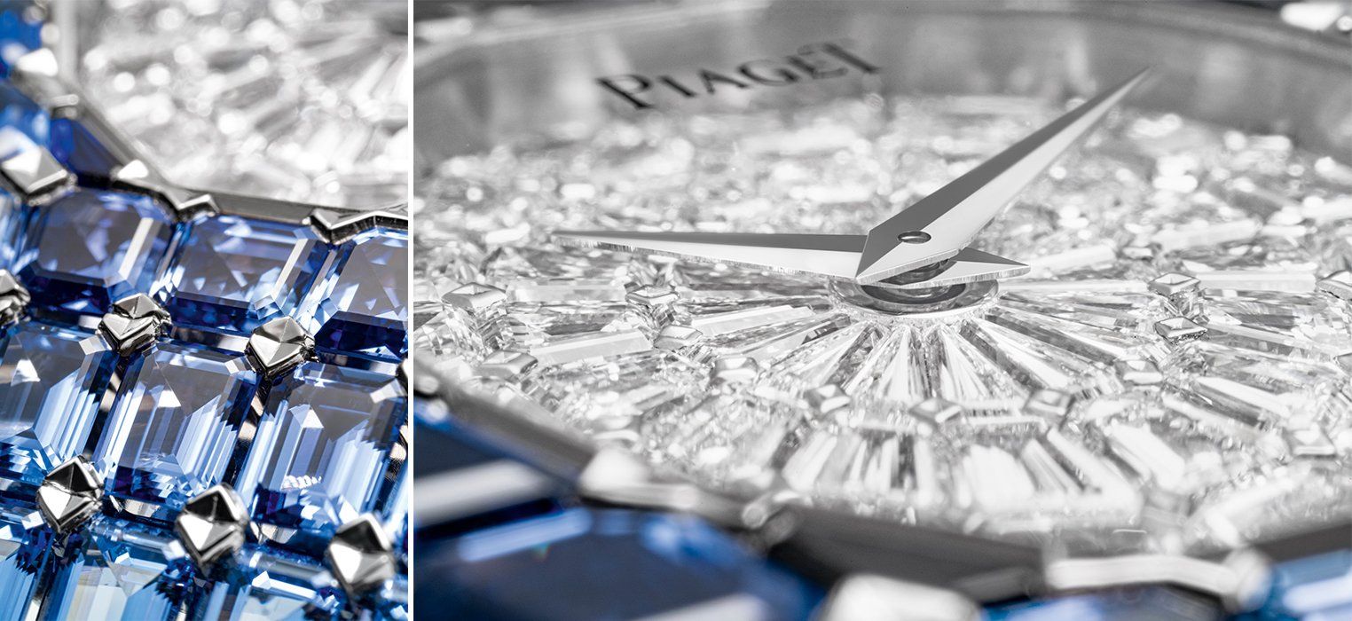 Piaget’s Aura Timepiece Dressed In Midnight-Blue Sapphires