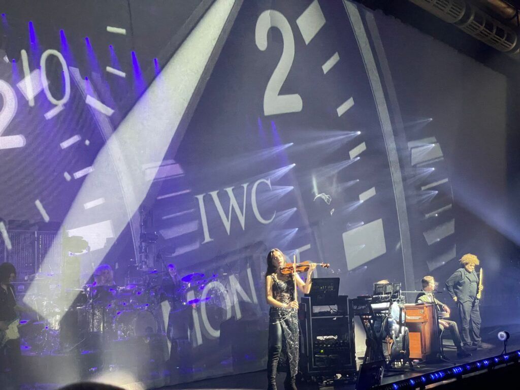 Hans Zimmer with IWC CEO, CHRISTOPH GRAINGER-HERR at The Sound Of Colour concert