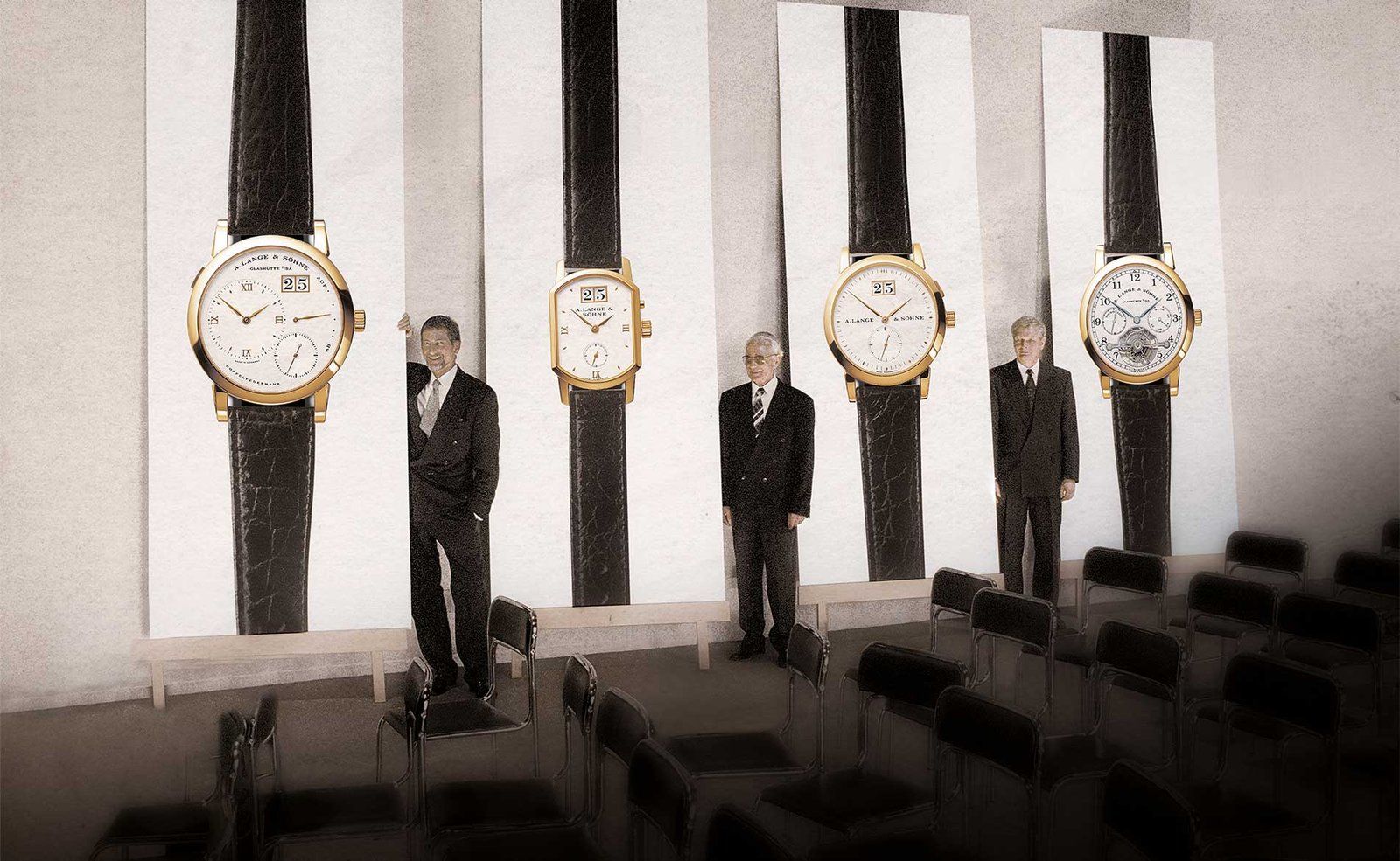 The presentation of the first four Lange watches after the resurrection