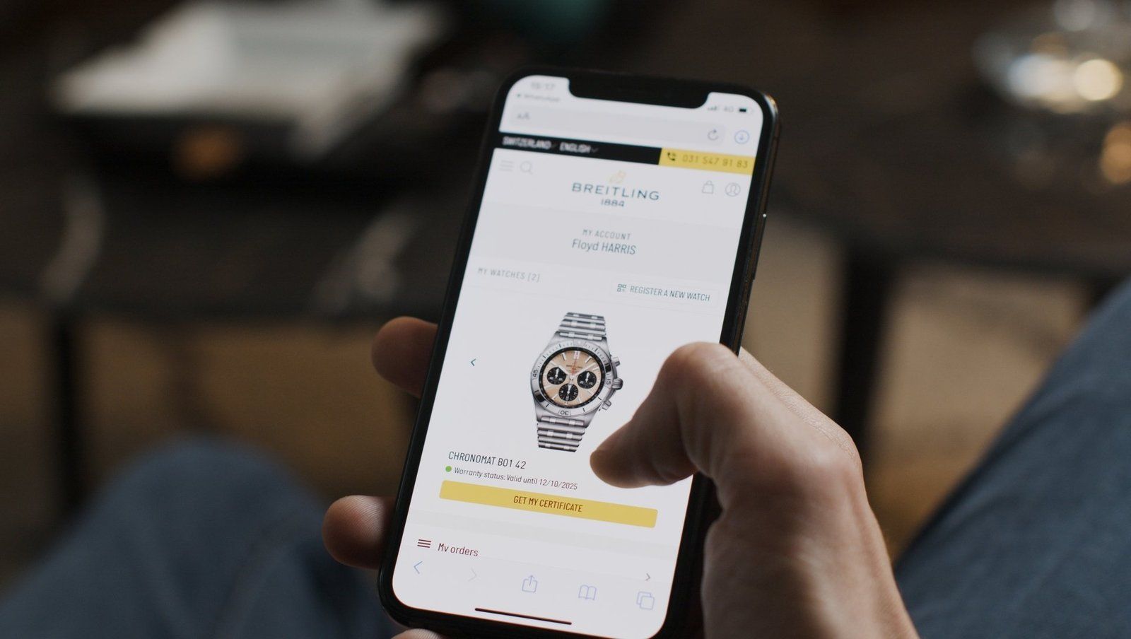 Since October 2020, all Breitling watches are accompanied by a blockchain-based digital passport to ensure their authenticity.