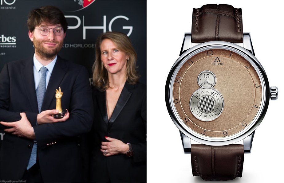 Volcy Bloch, CEO of Trilobe and Gautier Massonneau, founder and creative director of Trilobe, winner of the "Petite Aiguille" 2022 for the Nuit Fantastique Dune Edition