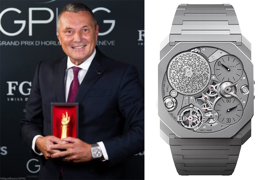Jean-Christophe Babin, CEO of Bulgari Group, winner of the Audacy 2022 category for the Octo Finissimo Ultra 10th Anniversary 