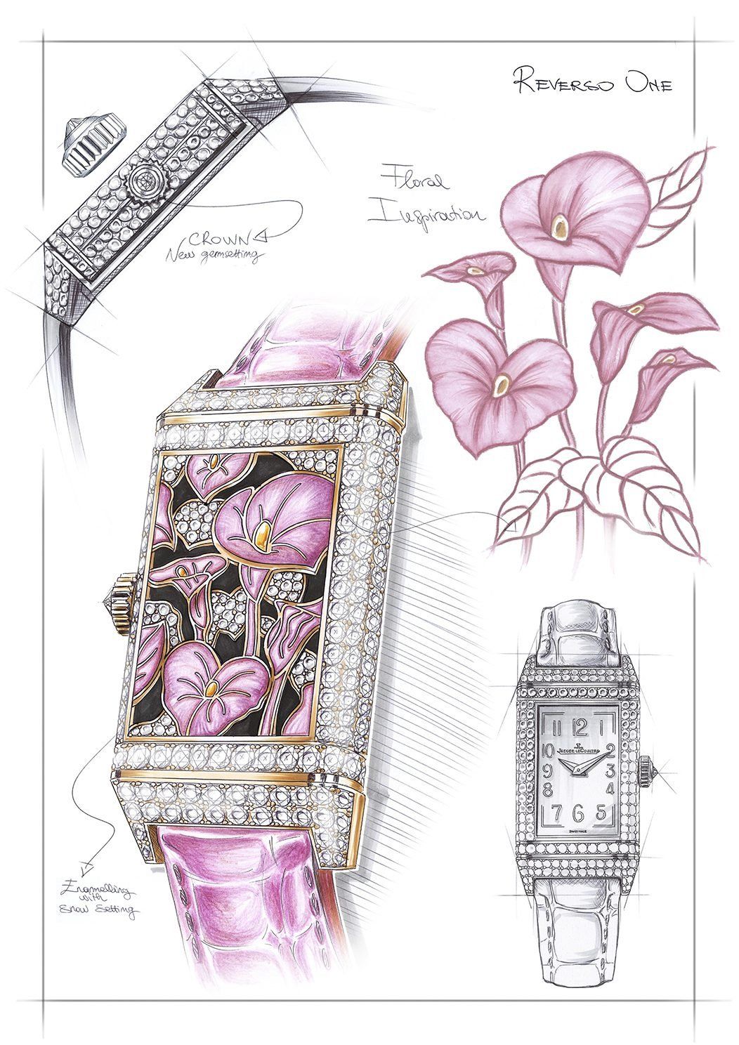 Jaeger Le Coultre REverso one Pink image