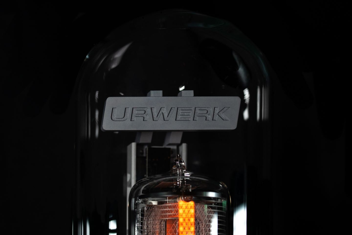 Nixie tubes, which were first used to show numerals using glow discharge in the 1950s, sits at the center.