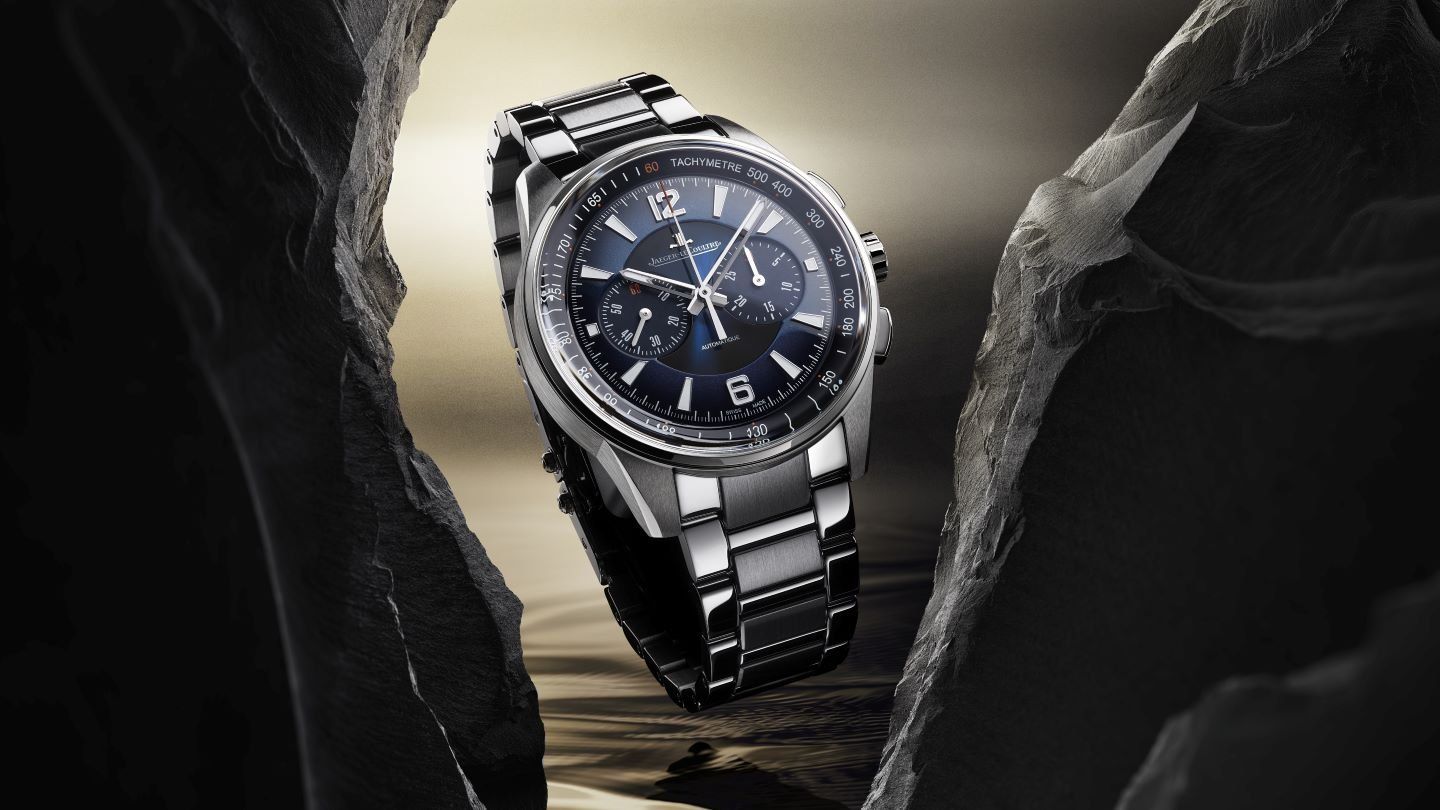 The Polaris Chronograph in a blue lacquered dial