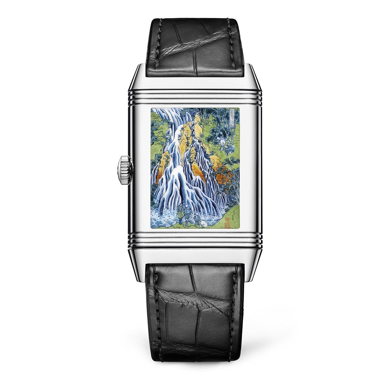 Jaeger-LeCoultre presents the Reverso Tribute Enamel - Hokusai ‘Kirifuri Waterfall’