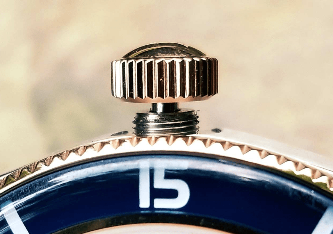 Watches with screw-down crowns are essentially water-resistant up to at least 100 meters and are impenetrable
