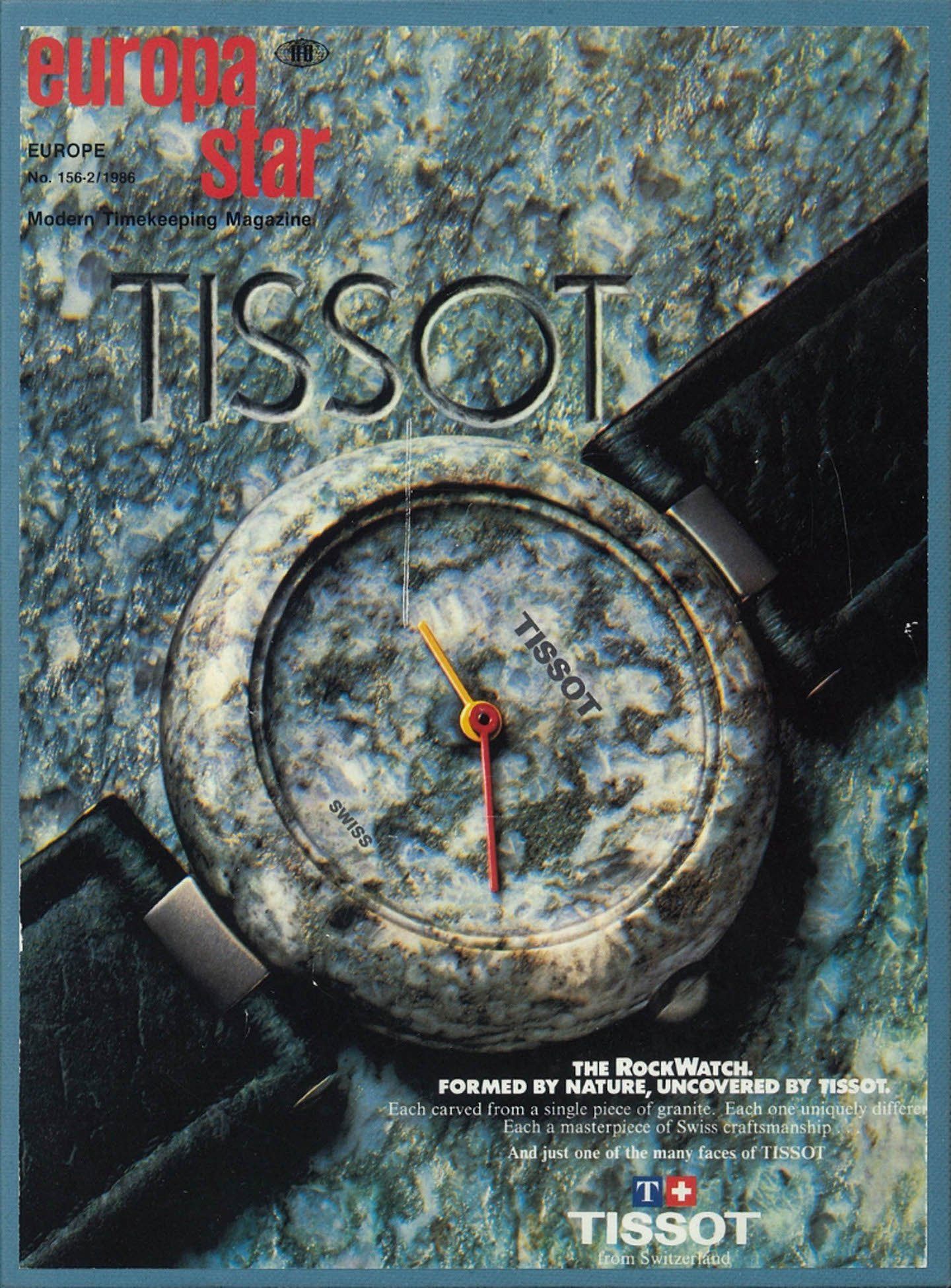 Tissot RockWatch ad from the 1980s