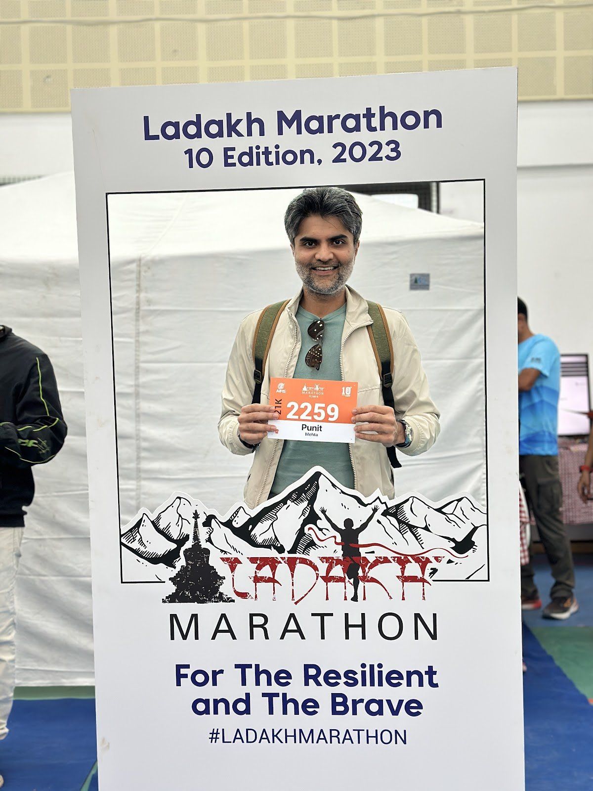 Punit Mehta at Ladakh Marathon 2023
