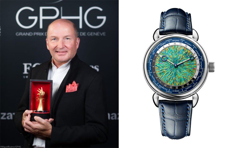 Kari Voutilainen, Owner and watchmaker of Voutilainen, winner of the Artistic Crafts Watch 2022 for the Voutilainen, Ji-Ku.