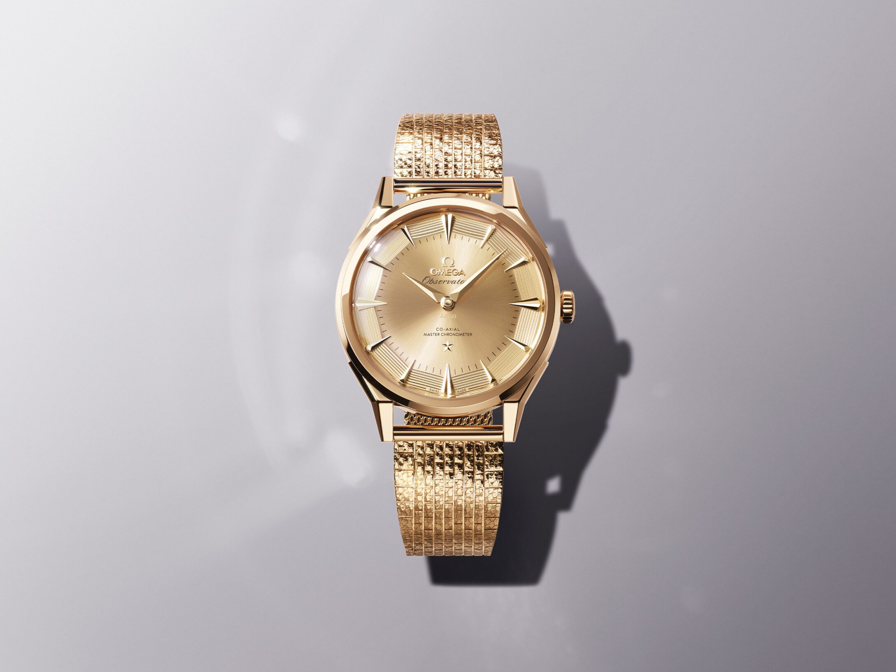 Omega Constellation Observatory Moonshine gold small luxury watch