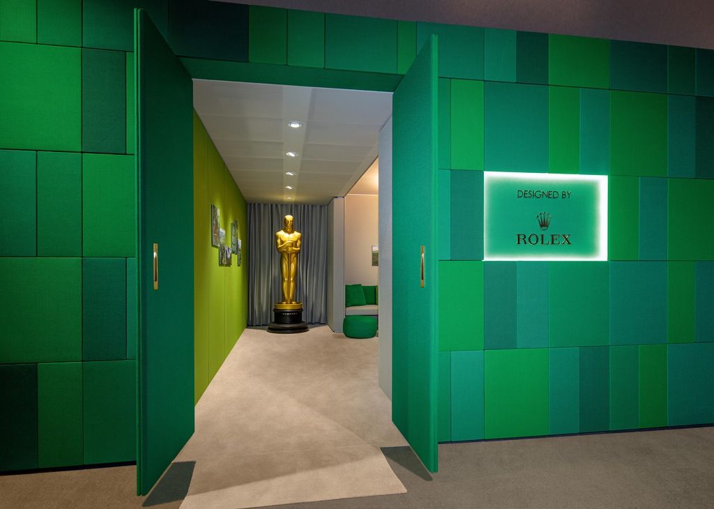 Rolex sponsored the Oscar green room in 2023