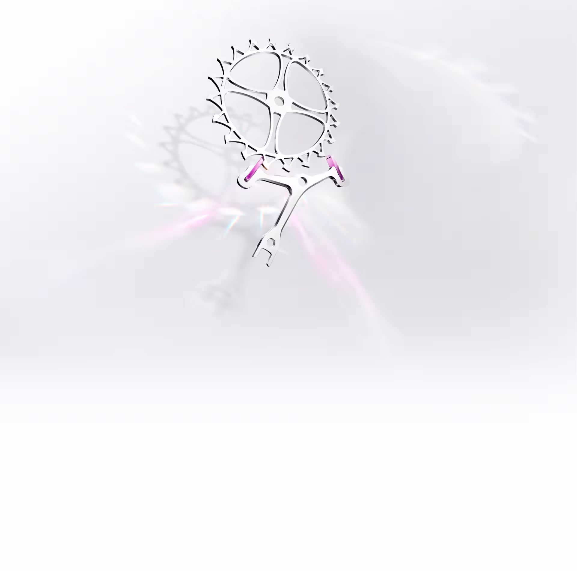 Rolex Chronergy escapement mechanism highlighting advanced movement efficiency and precision engineering